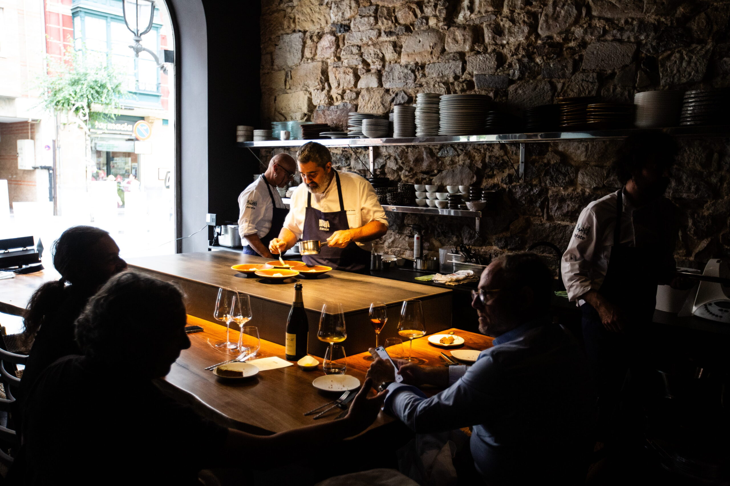 Restaurante Zarate, en Bilbao, con una estrella Michelín